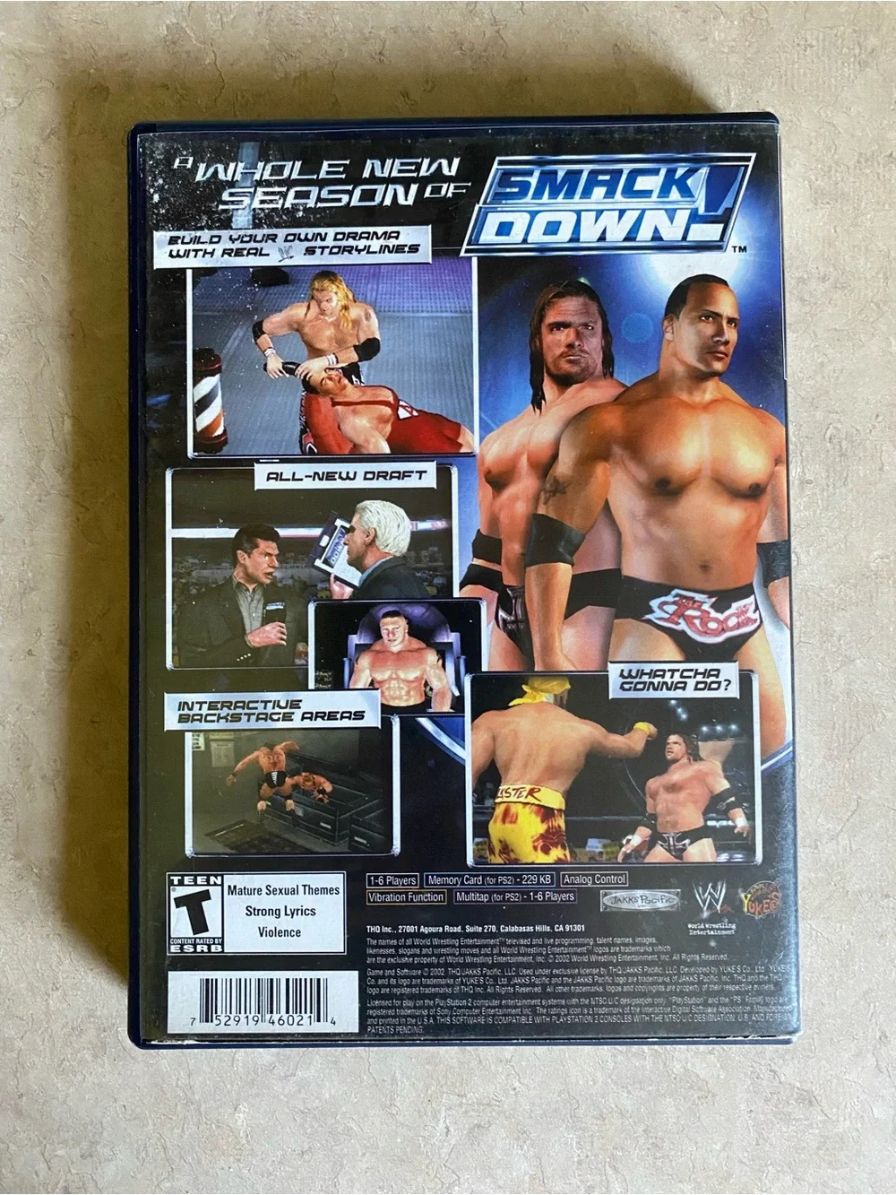 WWE Smackdown Shut Your Mouth Sony PlayStation 2 PS2 Complete + Manual CIB VTG